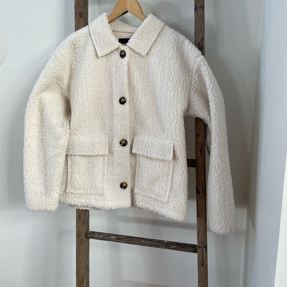 women’s fleece button up jacket